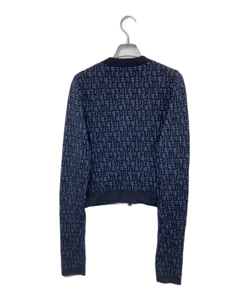 DIESEL（ディーゼル）DIESEL (ディーゼル) ニットジャケット ブルー サイズ:記載なしの古着・服飾アイテム