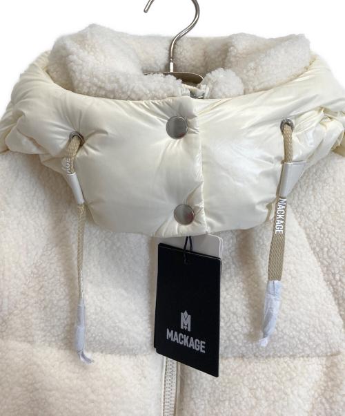 mackage（マッカージュ）MACKAGE (マッカージュ) ボアダウンジャケット ホワイト サイズ:XSの古着・服飾アイテム