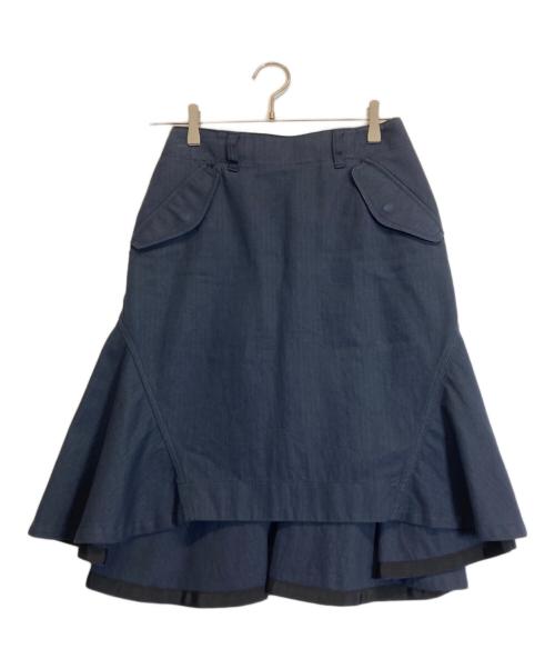 sacai（サカイ）sacai (サカイ) スカート ネイビー サイズ:1の古着・服飾アイテム