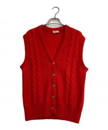 HERNO（ヘルノ）の古着「ニットベスト」｜レッド