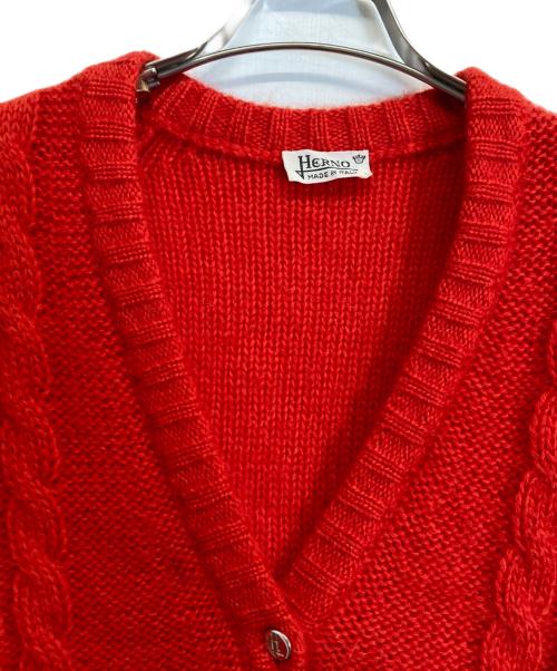 HERNO（ヘルノ）HERNO (ヘルノ) ニットベスト レッド サイズ:記載なしの古着・服飾アイテム
