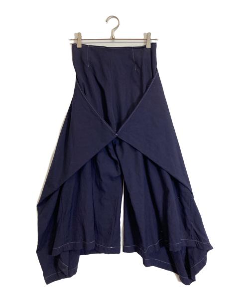 Y's（ワイズ）Y's (ワイズ) 変形パンツ ネイビー サイズ:3の古着・服飾アイテム