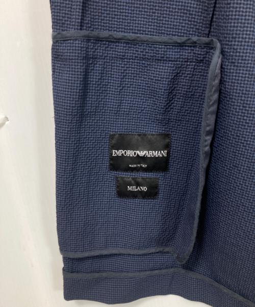 EMPORIO ARMANI（エンポリオ アルマーニ）EMPORIO ARMANI (エンポリオアルマーニ) テーラードジャケット ネイビー サイズ:XLの古着・服飾アイテム