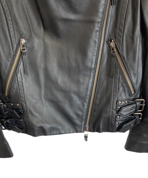 GRACE CONTINENTAL（（グレースコンチネンタル）GRACE CONTINENTAL (（グレースコンチネンタル) ラムレザージャケット ブラック サイズ:Sの古着・服飾アイテム