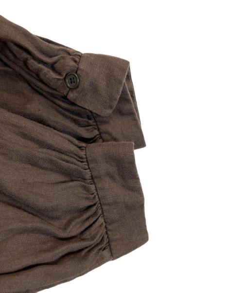 YAECA（ヤエカ）YAECA (ヤエカ) リネンワンピース ブラウン サイズ:Sの古着・服飾アイテム