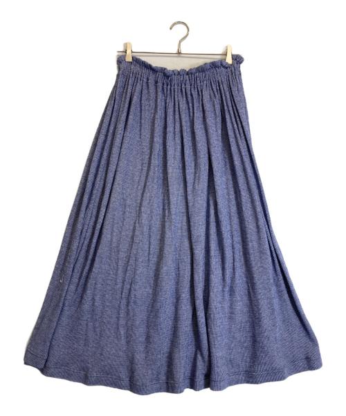Y's（ワイズ）Y's (ワイズ) チェックスカート ブルー サイズ:Mの古着・服飾アイテム