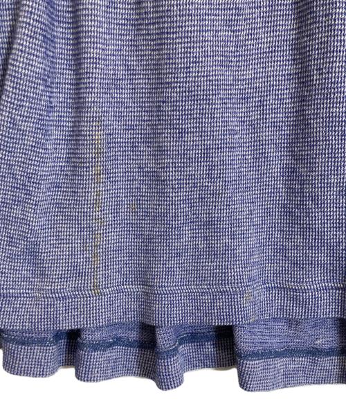 Y's（ワイズ）Y's (ワイズ) チェックスカート ブルー サイズ:Mの古着・服飾アイテム