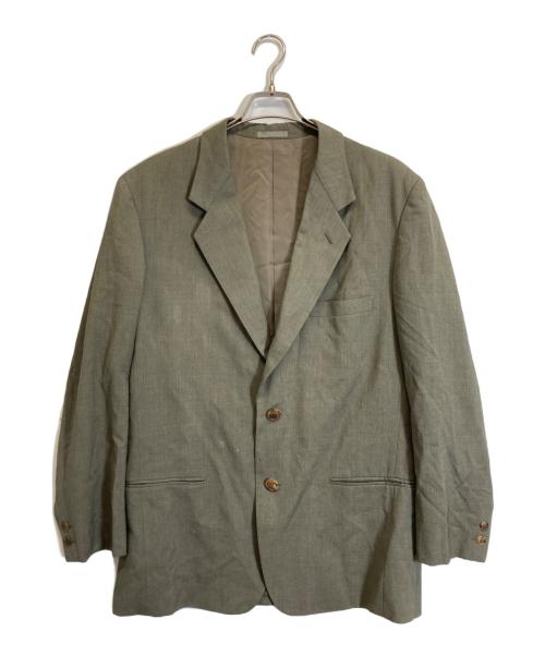 ISSEY MIYAKE（イッセイミヤケ）ISSEY MIYAKE (イッセイミヤケ) テーラードジャケット グリーン サイズ:Lの古着・服飾アイテム