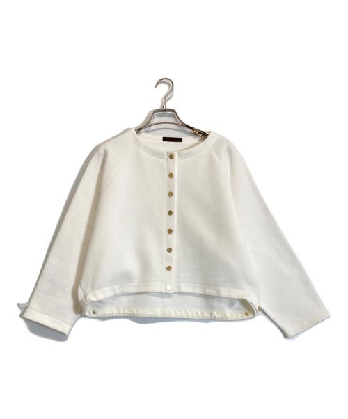 TOMORROW LAND（トゥモローランド）TOMORROW LAND (トゥモローランド) フレンチテリークルーネックジャケット ホワイト サイズ:36の古着・服飾アイテム