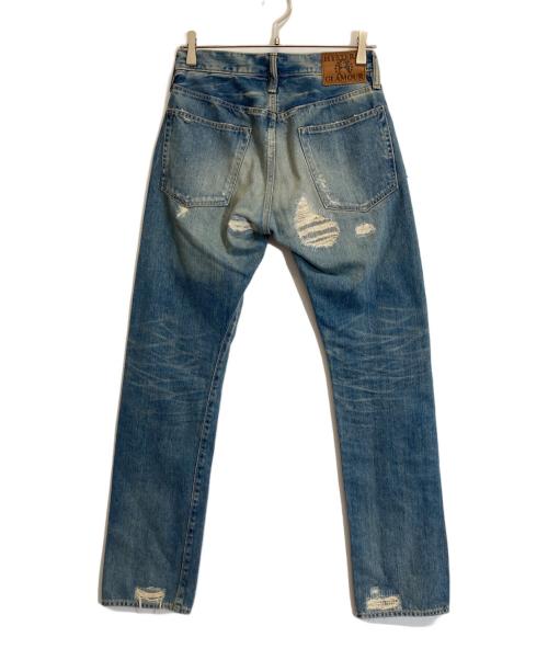 Hysteric Glamour（ヒステリックグラマー）Hysteric Glamour (ヒステリックグラマー) SP加工WRデニム パンツ インディゴ サイズ:30の古着・服飾アイテム
