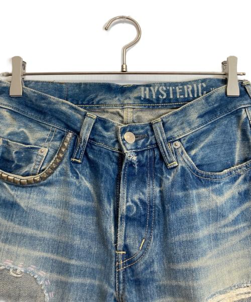 Hysteric Glamour（ヒステリックグラマー）Hysteric Glamour (ヒステリックグラマー) SP加工WRデニム パンツ インディゴ サイズ:30の古着・服飾アイテム