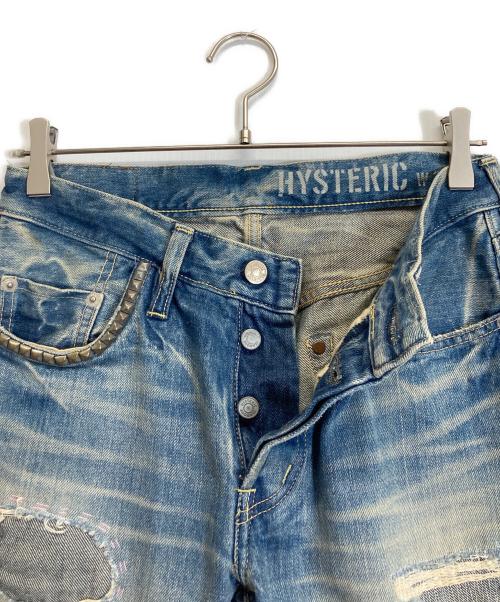 Hysteric Glamour（ヒステリックグラマー）Hysteric Glamour (ヒステリックグラマー) SP加工WRデニム パンツ インディゴ サイズ:30の古着・服飾アイテム