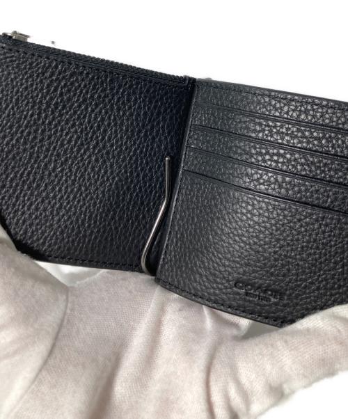 COACH（コーチ）COACH (コーチ) マネークリップコンパクトウォレット ブラックの古着・服飾アイテム