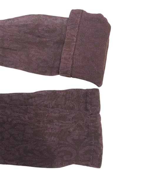 ISSEY MIYAKE PERMANENT（イッセイミヤケパーマネント）ISSEY MIYAKE PERMANENT (イッセイミヤケパーマネント) シアーロングカーディガン レッド サイズ:Mの古着・服飾アイテム