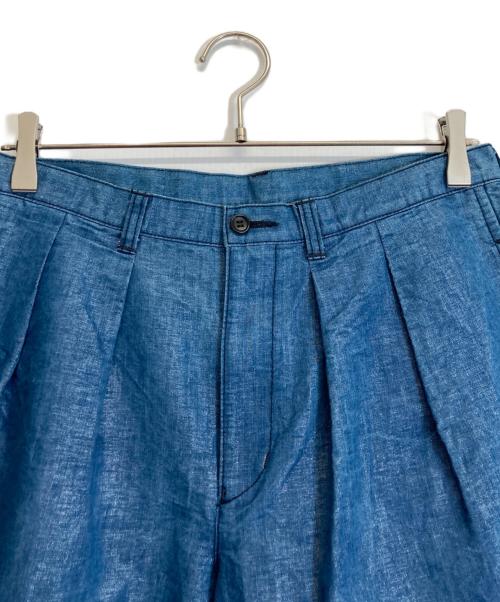 tricot COMME des GARCONS（トリココムデギャルソン）tricot COMME des GARCONS (トリココムデギャルソン) ラメコーティングデニムパンツ インディゴ サイズ:Mの古着・服飾アイテム