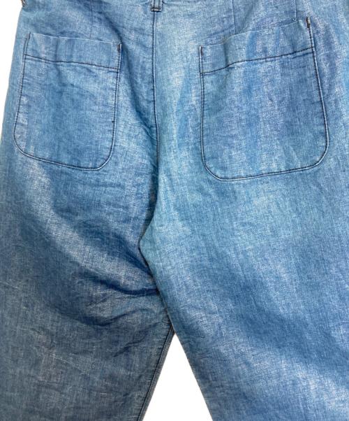 tricot COMME des GARCONS（トリココムデギャルソン）tricot COMME des GARCONS (トリココムデギャルソン) ラメコーティングデニムパンツ インディゴ サイズ:Mの古着・服飾アイテム