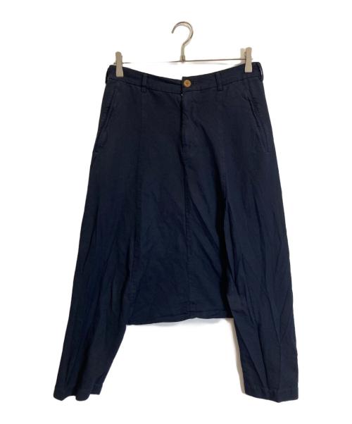 COMME des GARCONS（コムデギャルソン）COMME des GARCONS (コムデギャルソン) パッチワーク イージーサルエルパンツ ネイビー サイズ:XSの古着・服飾アイテム