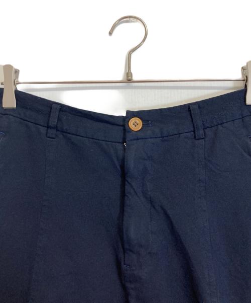 COMME des GARCONS（コムデギャルソン）COMME des GARCONS (コムデギャルソン) パッチワーク イージーサルエルパンツ ネイビー サイズ:XSの古着・服飾アイテム