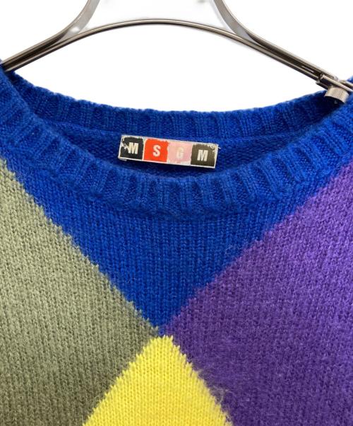 MSGM（エムエスジーエム）MSGM (エムエスジーエム) モヘア混ニット ブルー サイズ:Sの古着・服飾アイテム