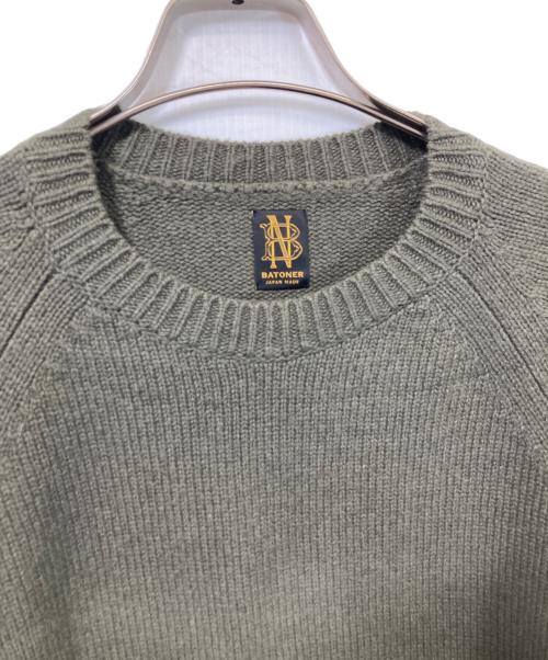 BATONER（バトナ―）BATONER (バトナ―) ニット オリーブ サイズ:3の古着・服飾アイテム