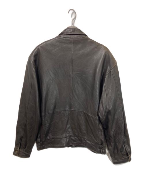PIERRE BALMAIN（ピエール バルマン）PIERRE BALMAIN (ピエール バルマン) レザージャケット ブラウン サイズ:Lの古着・服飾アイテム