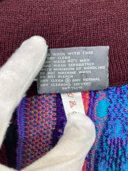 Coogi（クージー）Coogi (クージー) Nネック3Dニット マルチカラー サイズ:Sの古着・服飾アイテム