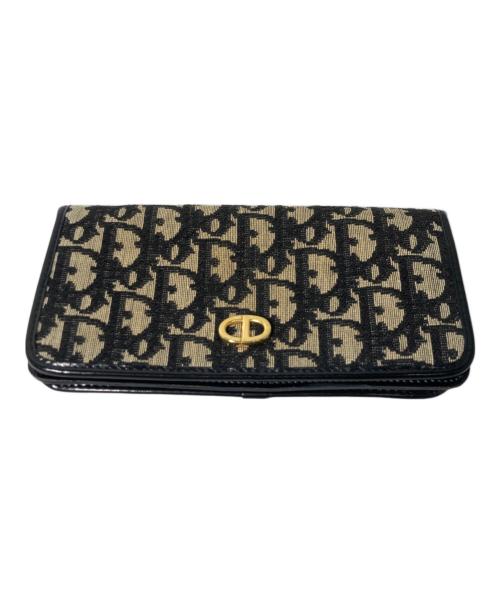 Christian Dior（クリスチャン ディオール）Christian Dior (クリスチャン ディオール) 長財布 ネイビーの古着・服飾アイテム