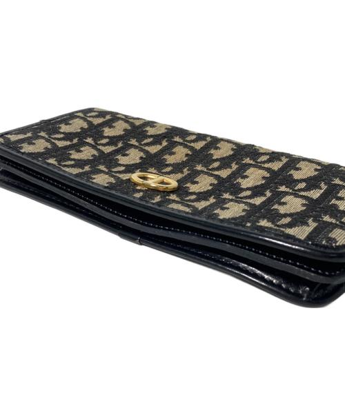 Christian Dior（クリスチャン ディオール）Christian Dior (クリスチャン ディオール) 長財布 ネイビーの古着・服飾アイテム