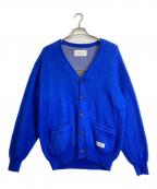 WACKO MARIAワコマリア）の古着「LOGO MOHAIR CARDIGAN」｜ブルー