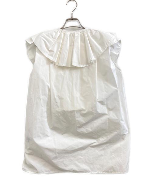 machatt（マチャット）machatt (マチャット) メモリーラッフルブラウス　M21S-11 ホワイト サイズ:FREEの古着・服飾アイテム