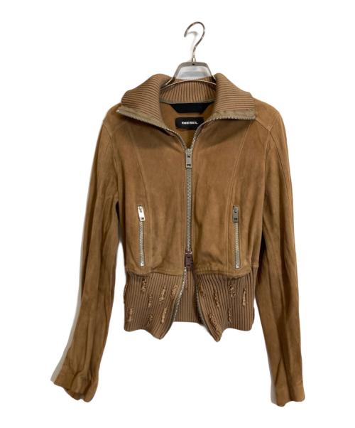 DIESEL（ディーゼル）DIESEL (ディーゼル) ジャケット ブラウン サイズ:XSの古着・服飾アイテム