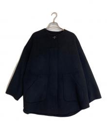 FRAMeWORK（フレームワーク）の古着「ハミルトンリバークルーネックコート」｜ブラック