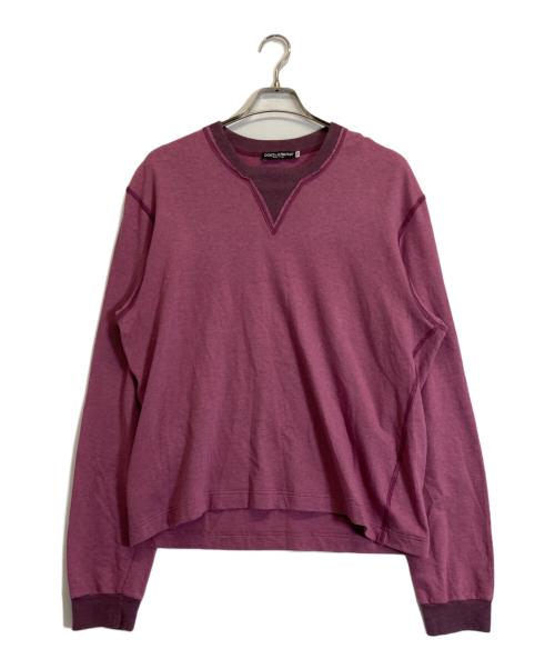 DOLCE & GABBANA（ドルチェ＆ガッバーナ）DOLCE & GABBANA (ドルチェ＆ガッバーナ) ロングカットソー ピンク サイズ:54の古着・服飾アイテム