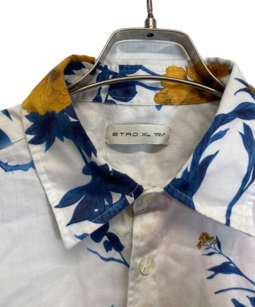 ETRO（エトロ）ETRO (エトロ) 花柄シャツ ホワイト サイズ:XLの古着・服飾アイテム