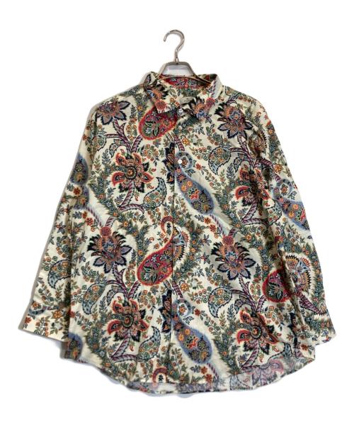 ETRO（エトロ）ETRO (エトロ) 花柄シャツ ベージュ サイズ:48の古着・服飾アイテム