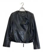 GRACE CONTINENTAL（グレースコンチネンタル）の古着「ラムレザージャケット」｜ブラック