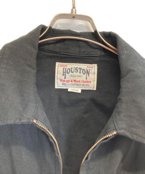 HOUSTON（ヒューストン）HOUSTON (ヒューストン) 刺繍ジャケット ブラック サイズ:LARGEの古着・服飾アイテム