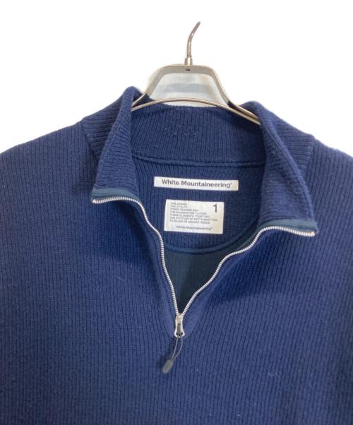 WHITE MOUNTAINEERING（ホワイトマウンテ二アニング）WHITE MOUNTAINEERING (ホワイトマウンテ二アニング) ニット ネイビー サイズ:1の古着・服飾アイテム