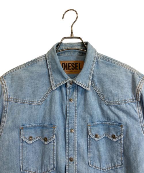 DIESEL（ディーゼル）DIESEL (ディーゼル) デニムシャツ インディゴ サイズ:-の古着・服飾アイテム