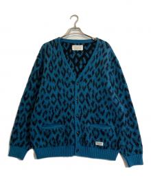 WACKO MARIA（ワコマリア）の古着「レオパードヘビーモヘアカーディガン」｜ブルー