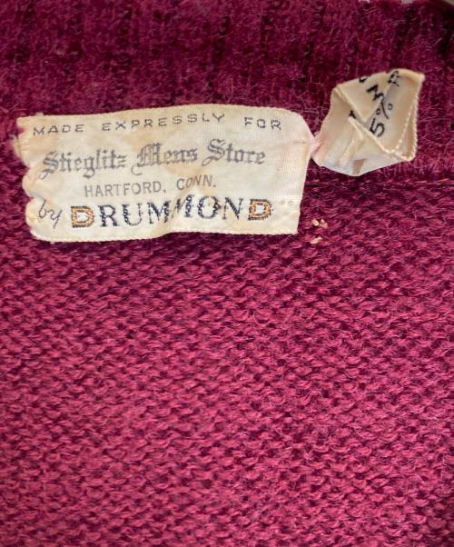 DRUMMOND（ドラモンド）DRUMMOND (ドラモンド) ニット ボルドー サイズ:記載なしの古着・服飾アイテム