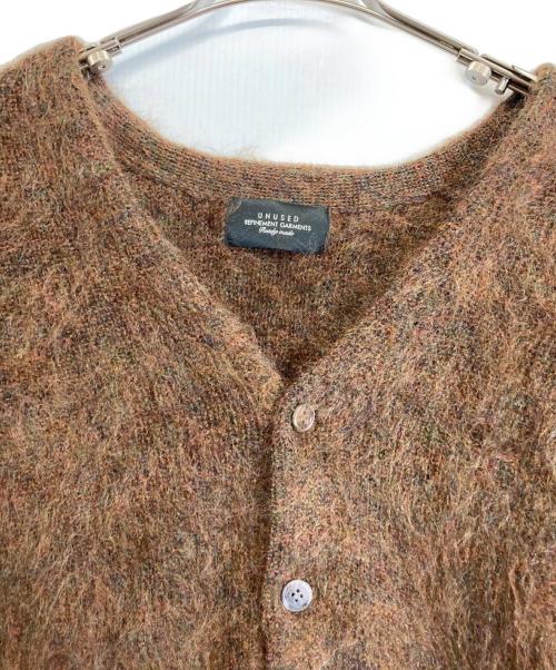 UNUSED（アンユーズド）UNUSED (アンユーズド) モヘアカーディガン ブラウン サイズ:2の古着・服飾アイテム