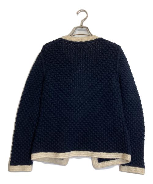 FOXEY（フォクシー）FOXEY (フォクシー) カシミヤ混カーディガン ネイビー サイズ:38の古着・服飾アイテム