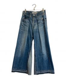 GARBAGE（ガーベッジ）の古着「リメイクデニムパンツ」｜インディゴ