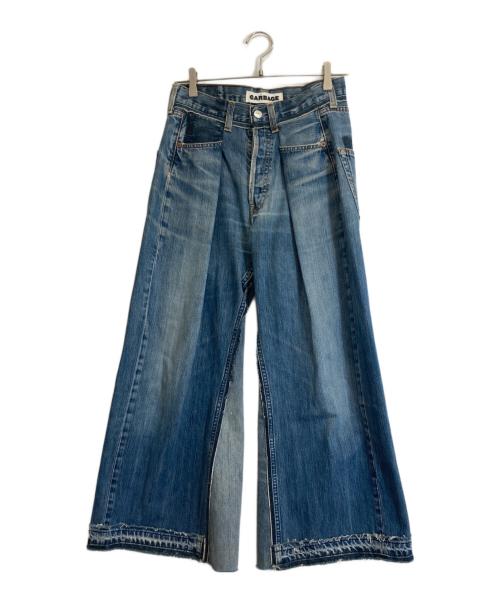 GARBAGE（ガーベッジ）GARBAGE (ガーベッジ) リメイクデニムパンツ インディゴ サイズ:表記無しの古着・服飾アイテム