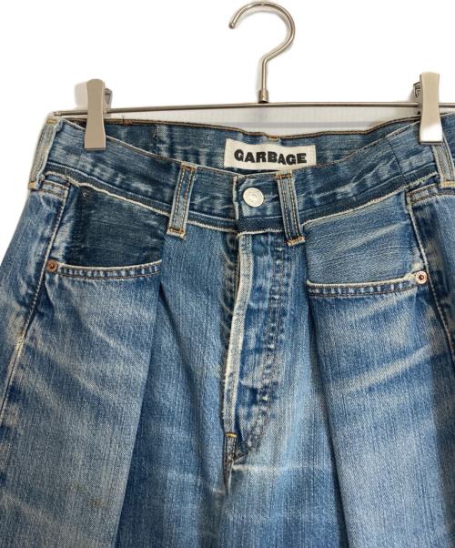 GARBAGE（ガーベッジ）GARBAGE (ガーベッジ) リメイクデニムパンツ インディゴ サイズ:表記無しの古着・服飾アイテム