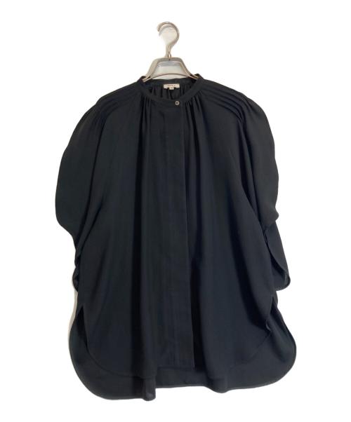 ENFOLD（エンフォルド）ENFOLD (エンフォルド) カーブスリーブワイドブラウス ブラック サイズ:38の古着・服飾アイテム