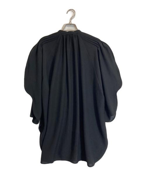 ENFOLD（エンフォルド）ENFOLD (エンフォルド) カーブスリーブワイドブラウス ブラック サイズ:38の古着・服飾アイテム