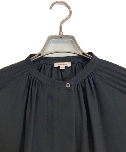 ENFOLD（エンフォルド）ENFOLD (エンフォルド) カーブスリーブワイドブラウス ブラック サイズ:38の古着・服飾アイテム
