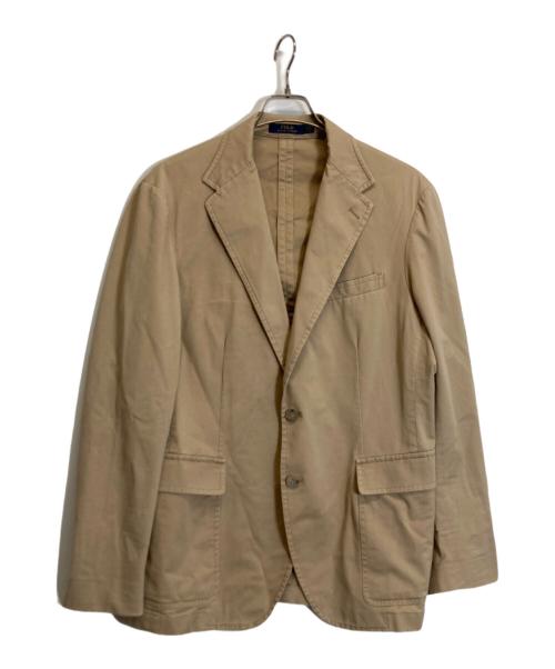 POLO RALPH LAUREN（ポロ・ラルフローレン）POLO RALPH LAUREN (ポロ・ラルフローレン) コットンテーラードジャケット ベージュ サイズ:Lの古着・服飾アイテム